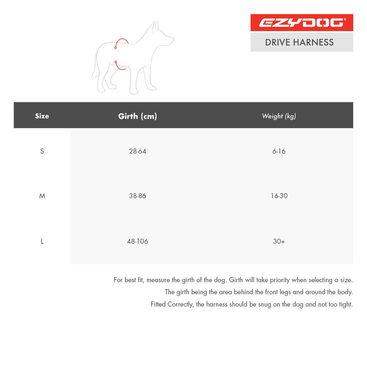 EzyDog Drive Safety Travel Dog Car Harness - Crash Tested US (FMVSS 213) - Use with Car Seat Belt (Large)