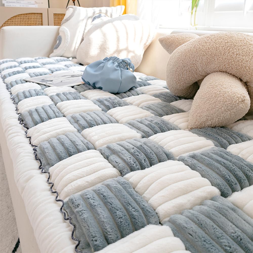 Washable Pet Bed Couch Protective Cover (27.6 x 59 Inch, Grey)