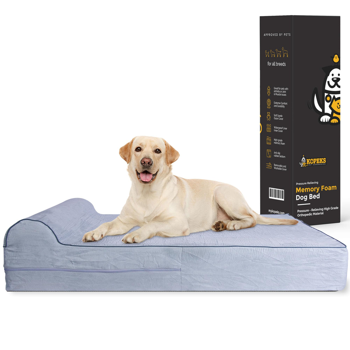 memory foam pet bed large