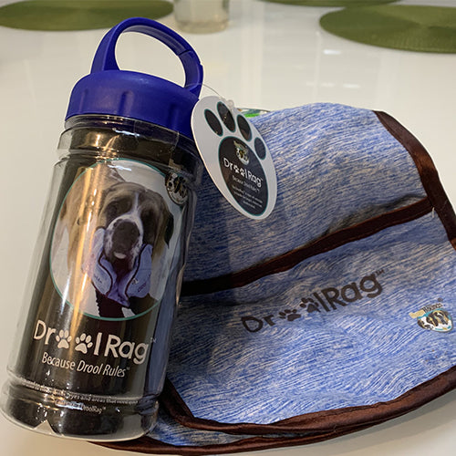 DroolRag® - Comes in Blue or Grey